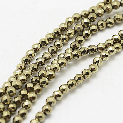 Round Non-magnetic Synthetic Hematite Beads Strands G-D617-10mm-27-1