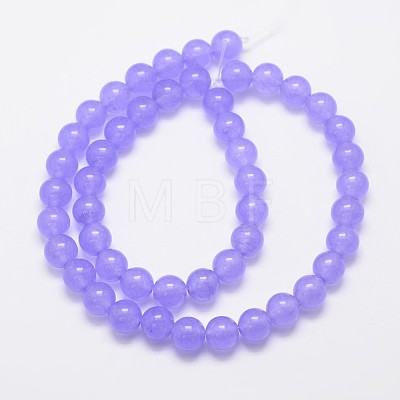 Natural & Dyed Malaysia Jade Bead Strands G-A146-8mm-A19-1