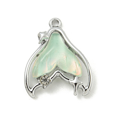 UV Plating Alloy Resin Pendants FIND-M033-06A-01-1