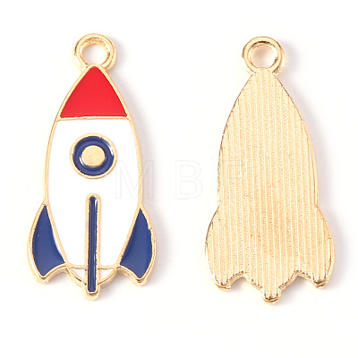 Alloy Enamel Pendants ENAM-N054-43-RS-1