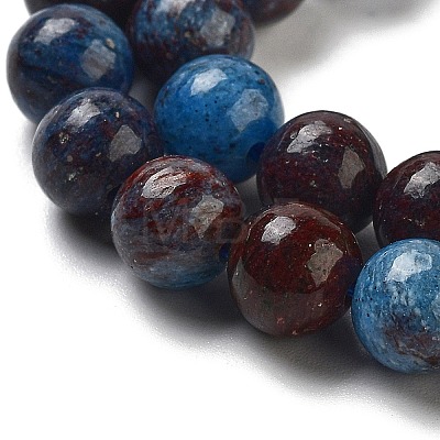 Natural Blue Opal Beads Strands G-H045-A02-8MM-01-1