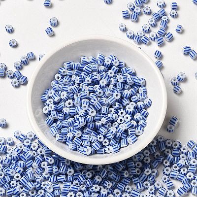 8/0 Opaque Colours Seep Glass Seed Beads SEED-F003-04B-02-1