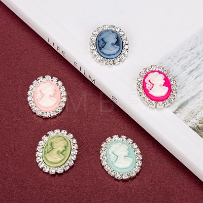 Resin Cameo Cabochons RB-N050-07-18S-1