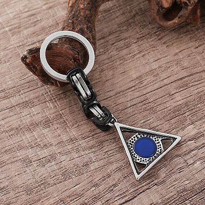 All-Seeing Eye 304 Stainless Steel & Resin Keychains PW0375-1