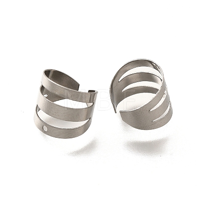 Anti-Tarnish 304 Stainless Steel Ear Cuff Findings STAS-F311-16P-1
