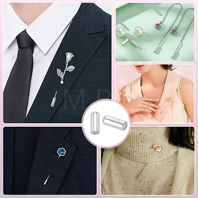Brass Stick Lapel Pin End Cap MAK-Q011-66S-01-1-1