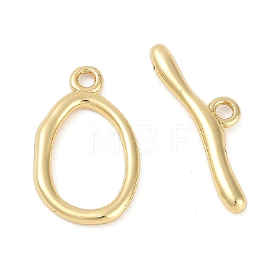 Brass Toggle Clasps KK-K391-09G-1