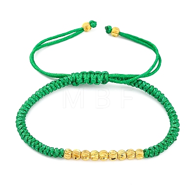 Polyester Cord Braided Bead Bracelets for Women BJEW-L698-01G-05-1