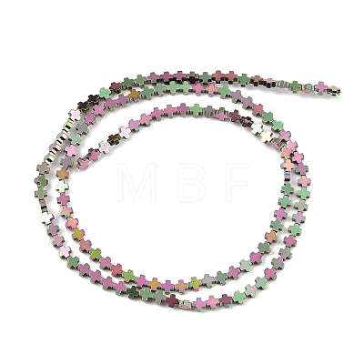 Electroplated Synthetic Non-magnetic Hematite Beads Strands G-J211-A04-01-1