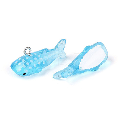 Sea Animal Theme Transparent Resin Pendants LS-RESI-D071-04A-1