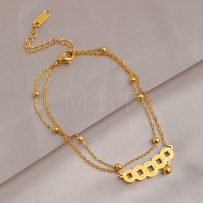 Titanium Steel Charms Anklets WG148E2-06-1