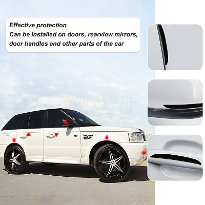 PVC Plastic Car Anti-Collision Strip Stickers AJEW-WH0258-208B-1