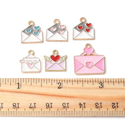 35Pcs Alloy Enamel Pendants ENAM-FS0002-72-1