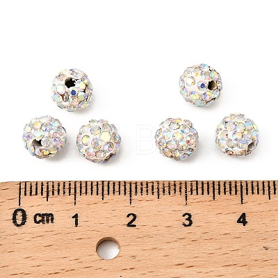 Pave Disco Ball Beads X-RB-A170-8mm-10-1