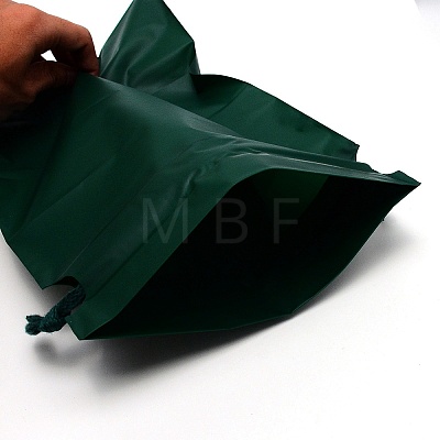Rectangle Plastic Frosted Drawstring Gift Bags ABAG-TAC0005-01E-1