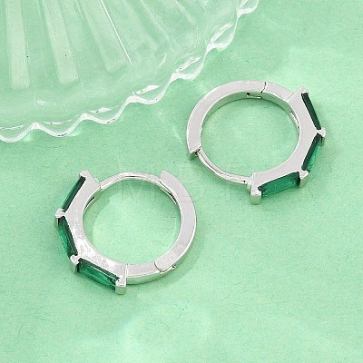 Brass Micro Pave Cubic Zirconia Hoop Earrings KK-CBA8324-12P-02-1