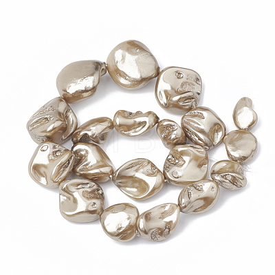 Shell Pearl Beads Strands BSHE-Q031-15-1