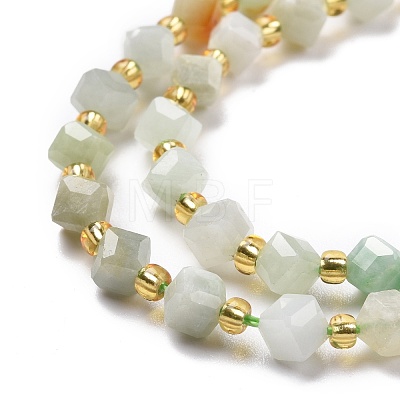 Natural Myanmar Jade Beads Strands G-P463-19-1