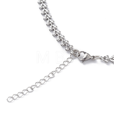 304 Stainless Steel Cobs Chain Necklace for Men Women STAS-B039-11P-1