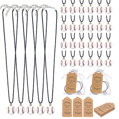 Waxed Cord Necklace NJEW-OC00010-1
