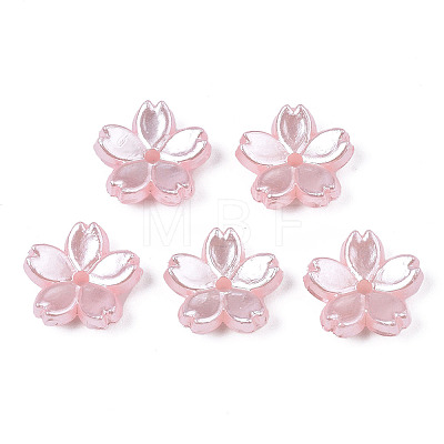 Acrylic Imitation Pearl Beads X-OACR-N012-002D-1
