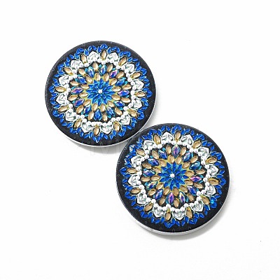 Mandala Flower DIY Diamond Painting Mirror Kits DIAM-PW0010-02I-1