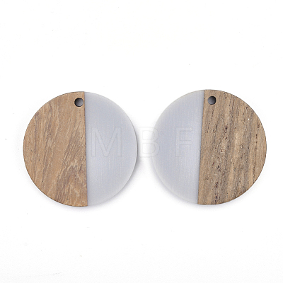 Resin & Walnut Wood Pendants RESI-T023-15A-1