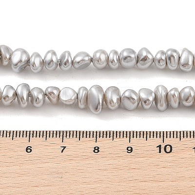 Electroplated Shell Pearl Beads Strands BSHE-C006-06C-1