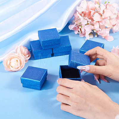 12Pcs Paper Packing Ring Boxes CON-TA0001-42C-1