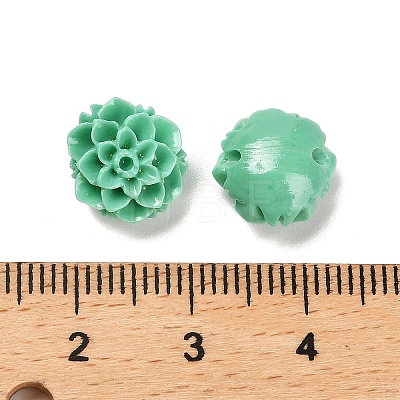 Synthetic Coral 3D Flower Rose Beads CORA-L046-A05-1