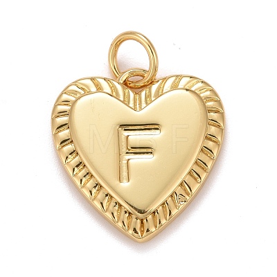 Rack Plating Real 18K Gold Plated Brass Pendants KK-E260-01G-F-1