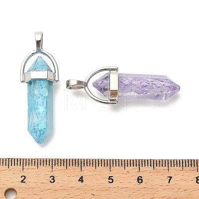 Epoxy Resin Pendants RESI-L045-01P-1