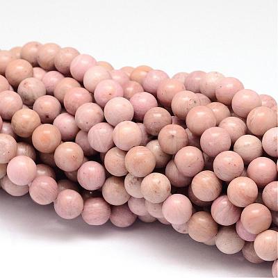 Natural Rhodonite Beads Strands G-K115-08-10mm-1