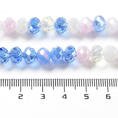 Glass Beads Strands EGLA-A034-M8mm-18-1