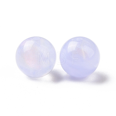 Opaque Acrylic Beads OACR-E014-19A-07-1