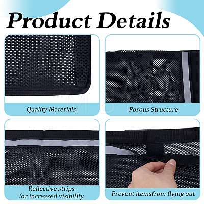 Polyester Yacht Mesh Storage Bags AJEW-WH0752-380A-1