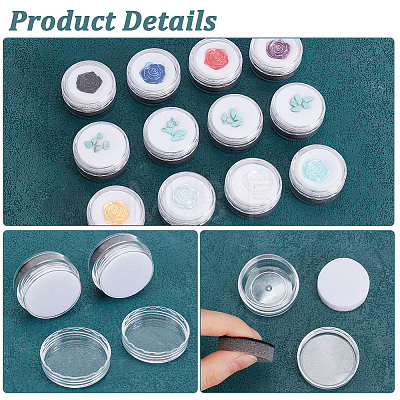 Column Plastic Loose Diamond Storage Screw Top Foam Gem Jars CON-HY0001-04A-1