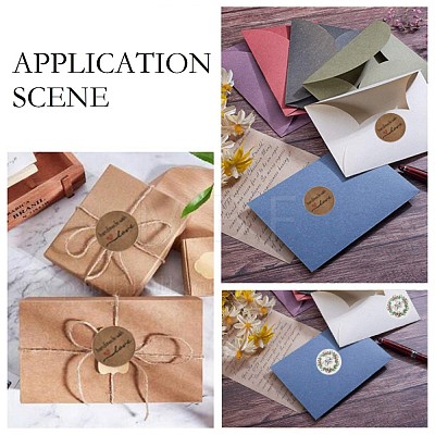 Self-Adhesive Kraft Paper Gift Tag Stickers DIY-G013-A01-1