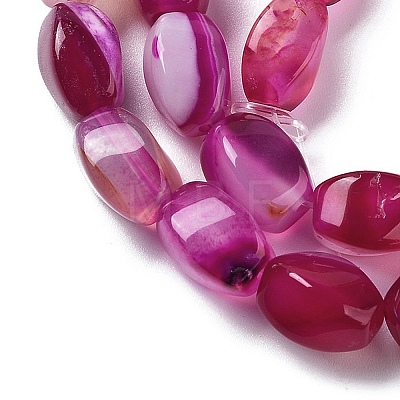 Natural Banded Agate Beads Strands G-G172-01K-1