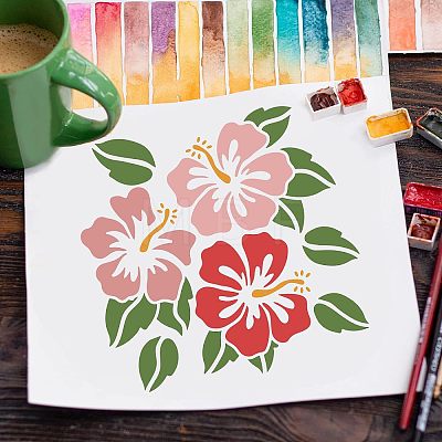 Large Plastic Reusable Drawing Painting Stencils Templates DIY-WH0172-603-1