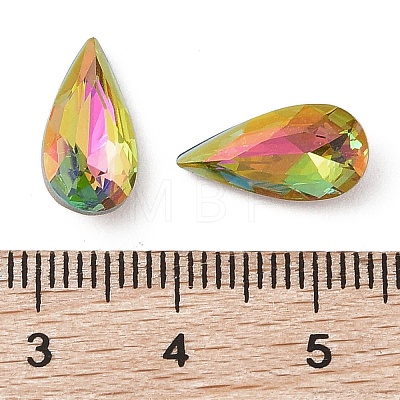 Glass Rhinestone Cabochons RGLA-L029-04C-VRLA-1