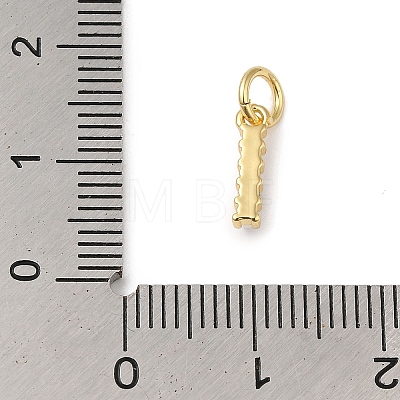 Rack Plating Brass with ABS Plastic Imitation Pearl Charms KK-B092-30I-G-1