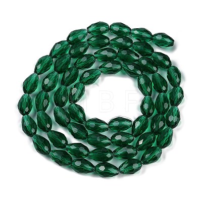 Transparent Imitation Jade Glass Beads Strands GLAA-N005-T10mm-D-1