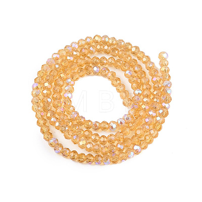 Electroplate Glass Beads Strands EGLA-A044-T1mm-L23-1