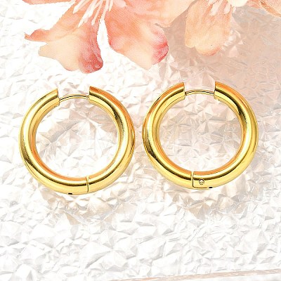 304 Stainless Steel Hoop Earrings for Women EJEW-M068-15B-G-1