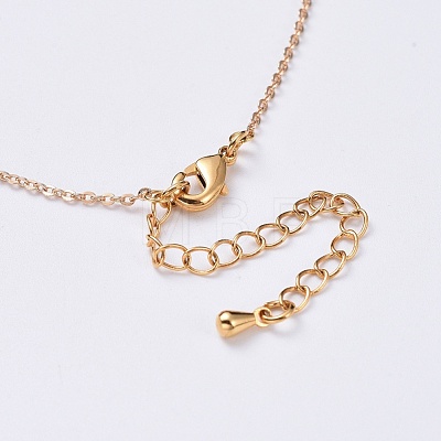 Brass Pendant Necklace Sets NJEW-JN02485-1