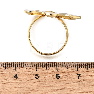 304 Stainless Steel Enamel Cuff Open Rings SA-CBA369F-04G-03-1