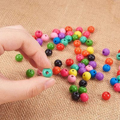 Diy Jewelry Wood Beads DIY-PH0018-20-1