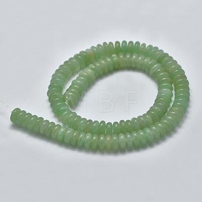 Natural Green Aventurine Heishi Beads Strands G-K208-23-8mm-1
