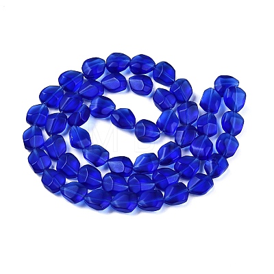 Frosted Glass Beads Strands GLAA-T023-30F-1